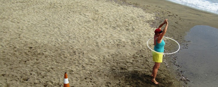 Hoop dance at Naxos